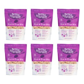 Seven Sundays Wild & Free Blueberry Chia Muesli Cereal {12 oz. pouches, 6 Count} | Gluten Free Certified | Non GMO | No Refined Sugar | Kosher