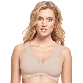 SUSA Cotton Relief Bra Women's Without Underwire Basics I Women's Bras with Preformed Cups and Relief Straps I Relief from Back, Neck, Shoulder, Brown (cappuccino 103)