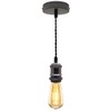 Industrial Vintage Black Nickel Pendant Ceiling Light Lamp Holder Antique
