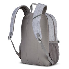 High Sierra Abbreviate Backpack, Laptop Bookbag for Travel, Silver Heather, One Size