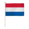 Netherlands 12x18in Stick Flag - 1 dozen pack