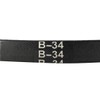 sourcing map B-34 V-Belt 34 Inch Pitch Length, B-Section Rubber