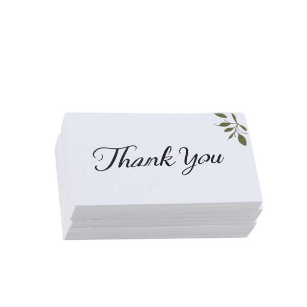 200Pcs 2" x 3.5" Thank You Cards, Small Business Card