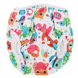 ZJchao Pañal de Natación para Bebés Unisex con Patrón de Dibujos Animados, Pañal de Bebé Lavable Reutilizable Impermeable y Prueba de Fugas(D20)