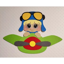 Unbranded Just Plane Cute Boy Blonde Hair. Scrapbook, Card Making Paper Piecing
