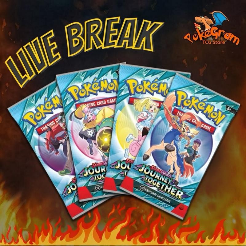 Pokemon TCG Journey Together Booster Packs:_EX or Better