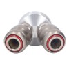 Air Hose Splitter 2 Way Carbon Steel Automatic Pneumatic Quick