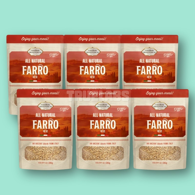 Grain-on farro grain farro rice emmer wheat 280g 6 pieces