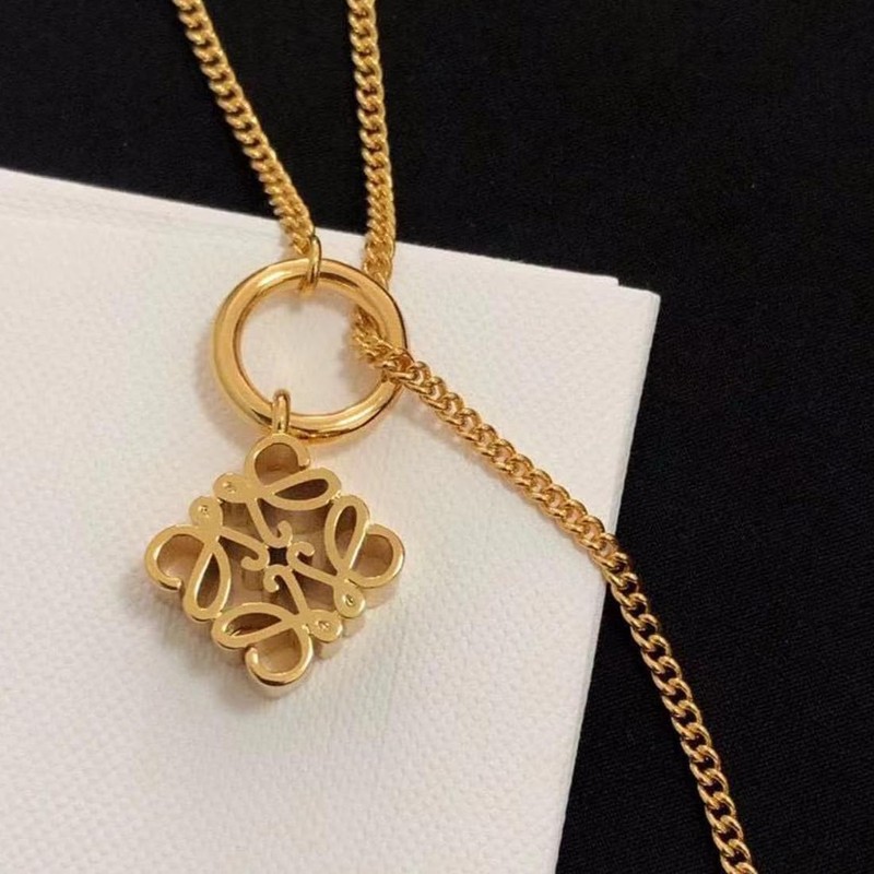 JAMAKALA Gold Coloured Necklace, Gold Hollow Necklace,Mooncake Pattern Necklace, Square