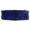 Wired 3 Color Backlit Gaming Crack Bilingual Keyboard with Multimedia