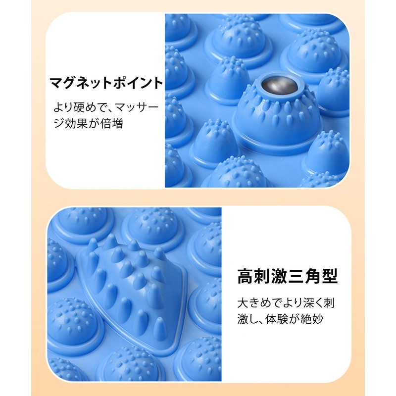 samlyru 足ツボマット 指圧ボード 足つぼマッサージ 【痛気持ちいい】 35cm フットマッサージャーマット 疲労改善 人間工学 足ツボ