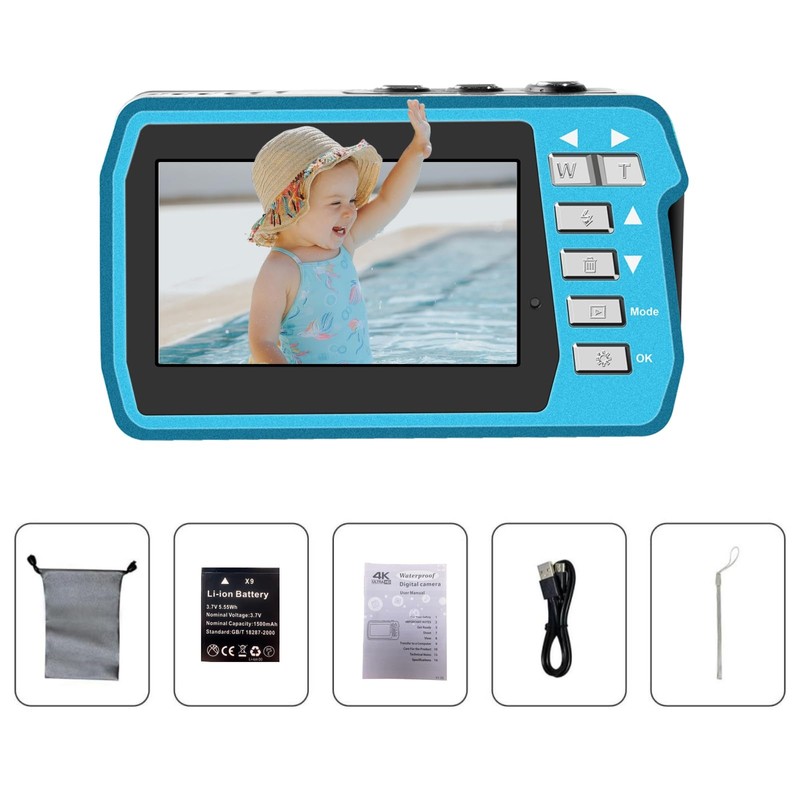 Underwater Camera for Snorkeling, 10FT Waterproof Digital Camera, Full HD