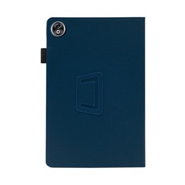 INSOLKIDON Compatible with DOOGEE T40 pro 12-INCH Tablet case, Full Coverage Ultra Slim PU leather Cover Case folding Stand Cover Protective Tablet Cover with Hand Strap Magnet (Dark Blue)