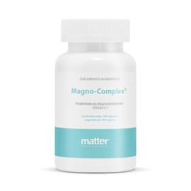 MATTER SMART NUTRIENTS | Magno Complex | Magnesio quelado | Ayuda a mejorar la energía | la función muscular y la salud ósea | Promueve un descanso profundo | 160 cápsulas vegetales