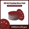 125mm Sanding Discs 8-Holes Aluminum Oxide Sandpaper for Woodworking with