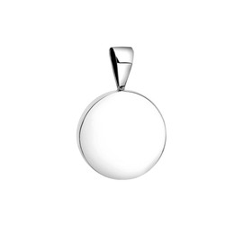 Nena Lina Round Pendant for Ladies Necklace in 925 Sterling Silver Shiny Chain Or 361305-090