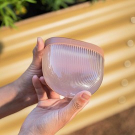 Vego garden Rippled Solar Garden Lights with Auto Sensors Magnetize Securely to Rasied Beds, IPX4 Waterproof Outdoor LED Light for Patio & Yard Terra Cotta, 8 Pack