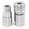 Flat Face High Flow Skid Steer Hydraulic Quick Connect Couplers/Couplings