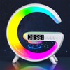 LeeNabao Mini Wireless Speaker Lamp with Alarm Clock, Wireless Charging,