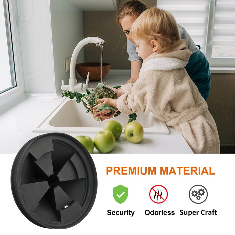 2Pcs 3 3/8" Garbage Disposal Splash Guard, Quiet garbage disposal