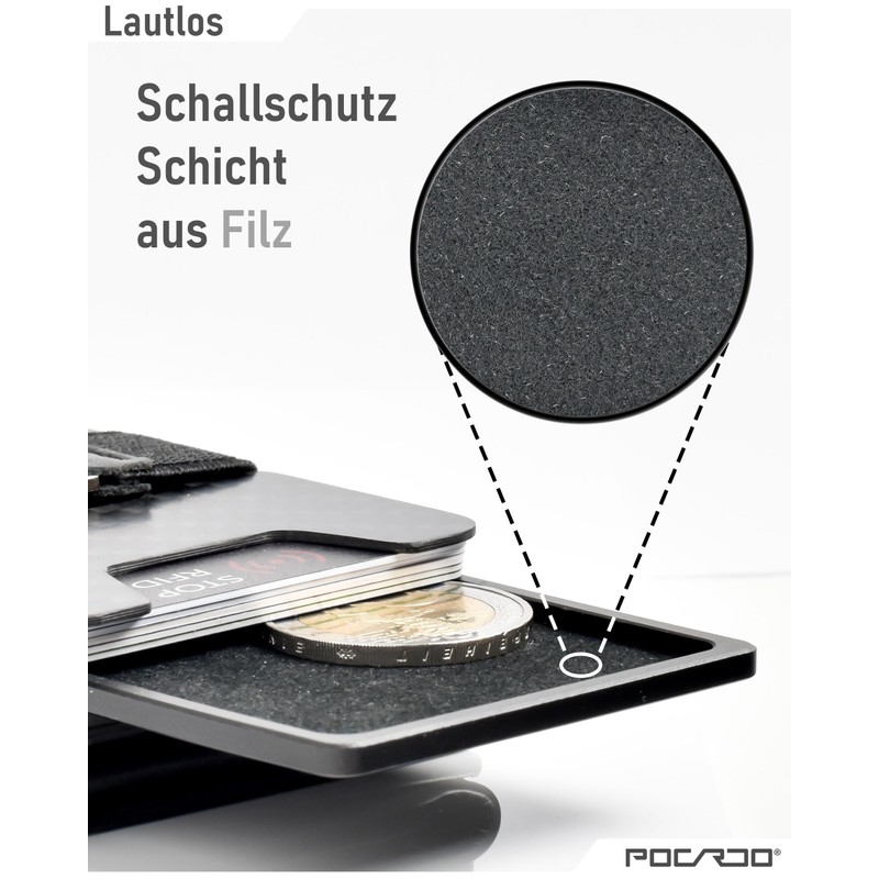 POCARDO Coin Holder | Aluminum Tray for Change | Extra