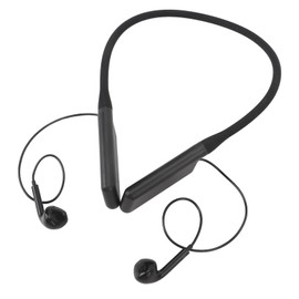 ASHATA IEM Neckband Earphones, Neckband Headphone with 2.4G Receiver, IEM Mode BT Ergonomic 3.5MM 10H Playtime Anti Interference Neckband Earbuds for Live Broadcast