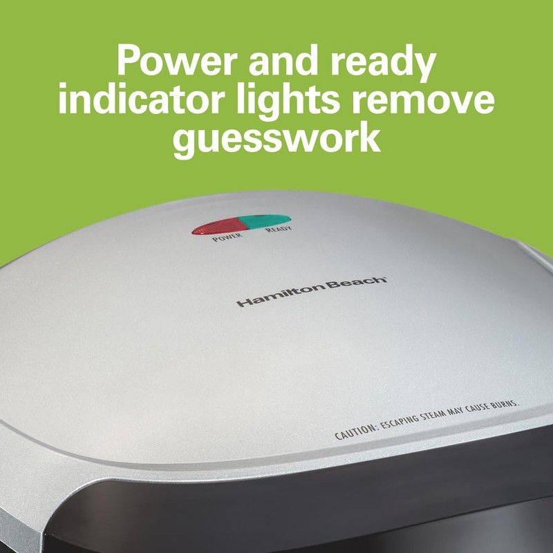 Hamilton Beach Electric Indoor Grill, 6-Serving, Large 90 sq. in.