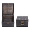 Treasure Props Storage Box with Password Lock Retro Wooden Storage