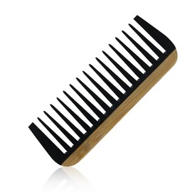 NIIIYTYB Bamboo Wide Tooth Comb for Curly Hair Natural Wooden Detangling Comb for Men and Women for Curls Thick Hair and Natural Hair Care Durable Wooden Hair Comb Durable Bakelite Infused
