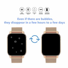 MIHENCE Screen Protector Compatible with Tisoutec G89 Pro Smartwatch 1.85 Inches, TPU HD Screen Protector [Pack of 6]