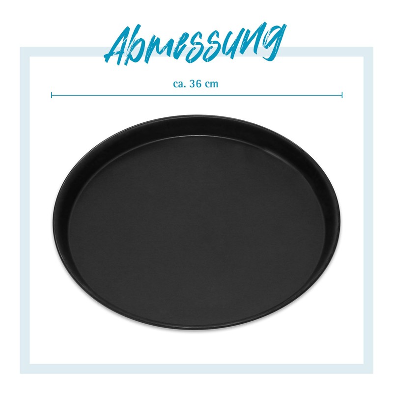 GRÄWE Pizza Baking Tray Diameter 36 cm, Round, Pizza Tray