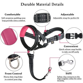 BARKLESS Dog Head Collar, No Pull Head Halter with Soft Padding, Reflective Soft Padded Snout Harness for Medium Large Dogs German Shepherd, Labrador