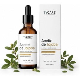 Aceite de Jojoba 100% Puro 50 ml – Prensado en Frío, Sin Fragancia Aceite Facial Ligero para Rostro, Cabello, Cuerpo y Uñas Para Piel Seca, Mixta o Grasa Wellness + Science