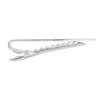 Rhodium Plated Kelly Waters Rope Edge Tie Bar