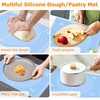 Silicone Pastry Mat for Baking, Dough Rolling Mat Non Stick