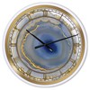 DesignQ 'Water Agate' Oversized Fashion Wall Clock for Home Bedroom