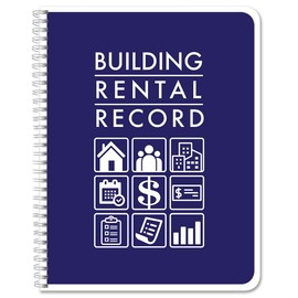 BookFactory Building Rental Property Record Book/Single Property Rental Log Book - Section Sewn Hardbound, 100 Pages, 8.5'' x 11'' (Made in USA)