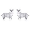 ONEFINITY Corgi Earrings 925 Sterling Silver Corgi Studs Earrings Dog