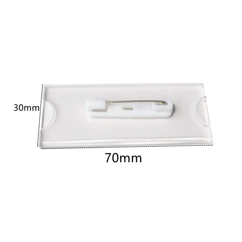 Pack of 16 Durable Name Badges, 30 x 70 mm