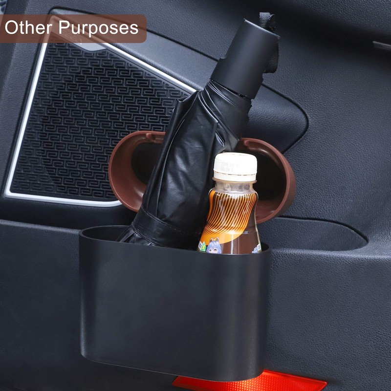 Accmor Car Trash Can with Lid, Mini Auto Trash Bin