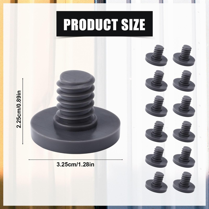PEUTIER 12pcs Replacement Bolt Accessory, Storage Plastic Sheds Replacement Screws