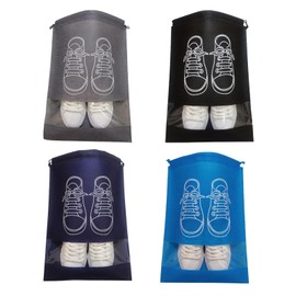 Storage Bag, Lightweight, Waterproof, Dustproof, Odor Resistant, Travel, Business Trip, Portable, Convenient, Shoe Bag, Non-woven Fabric (12.6 x 17.3 inches (32 x 44 cm), 4 colors