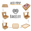 BAKELUV Brown 12 Cupcake Boxes, Cupcake Containers | 13x9.5x4, 50