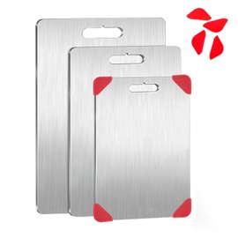 100% pure titanium cutting board titanium cutting boards sus 304 food-grade stainless steel cutting board ultimate steel cutting board best cutting boards (Small)