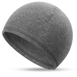 Bencailor Skull Caps for Men Women Lightweight Winter Beanie Cap Stretchy Helmet Liner Sleep Hats for Outdoor Cycling Clothes(Dark Gray)