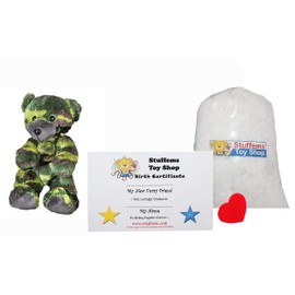 Make Your Own Stuffed Animal Mini 8 Inch GI The Camo Bear Kit - No Sewing Required!