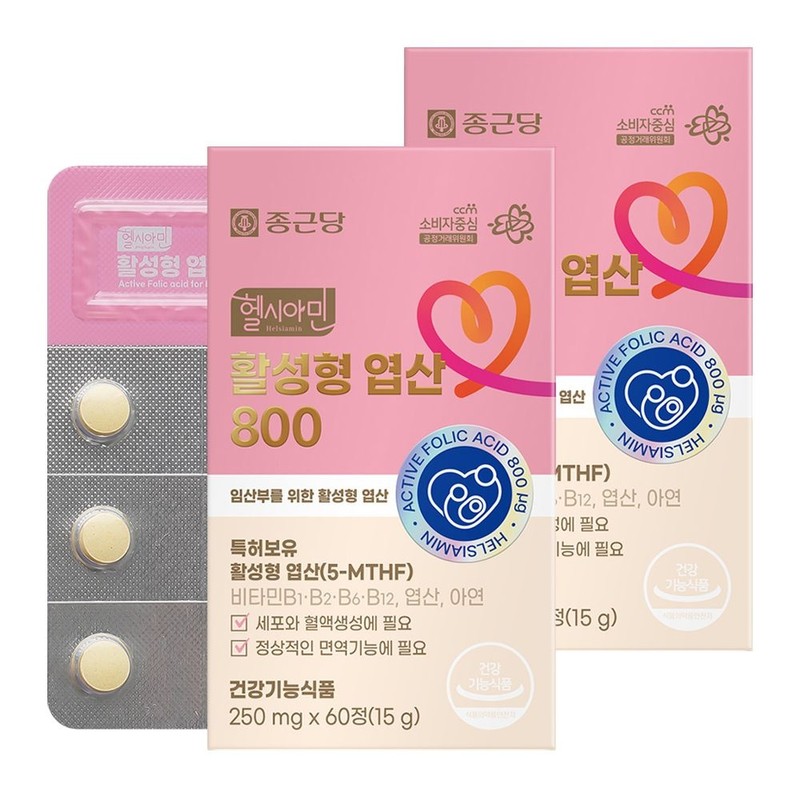 Chong Kun Dang Healthy Amin Active Folic Acid 800 60