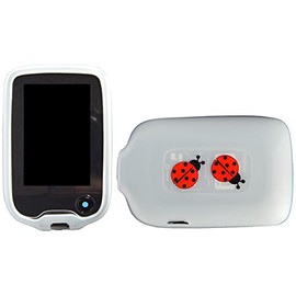 New! Premium Silicone Case with Cartoon Animal Patterns for Freestyle Libre/Freestyle Libre 2 (Continuous Glucose Monitor) (Ladybug/Translucent)