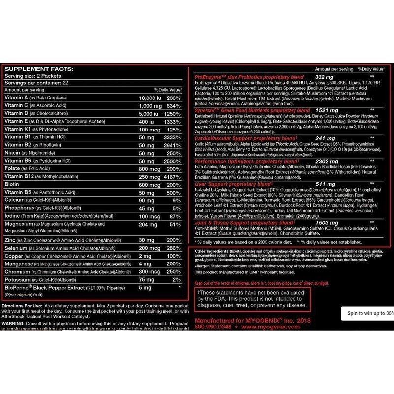 Myogenix MYOVITE Full-Spectrum Multi-Vitamin/