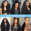 UWLK 24 Inch 13x6 Deep Wave Lace Front Wigs Human